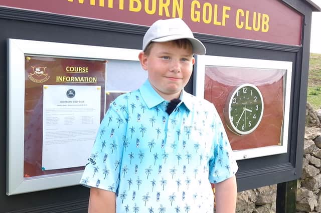 Young golfer Joseph Newby from Sunderland.