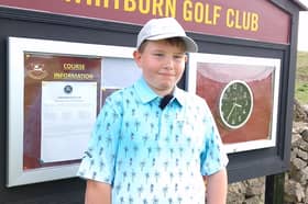 Young golfer Joseph Newby from Sunderland.