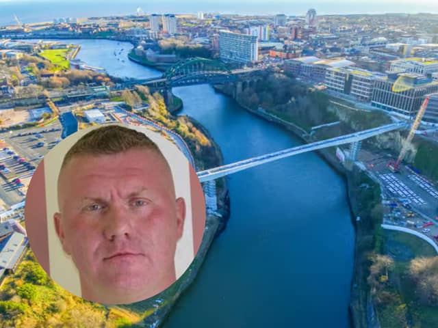A brute who called himself "Raoul Moat" while stalking his ex-partner after a violent attack on her is behind bars.