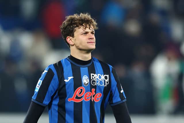 Giorgio Scalvini of Atalanta BC looks on after the Serie A match between Atalanta and Juventus at Gewiss Stadium on January 14, 2025 in Bergamo, Italy. (Photo by Francesco Scaccianoce/Getty Images)