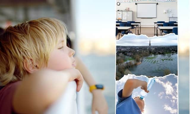 The effects of climate change could cost children days of school time each year, a government risk report says