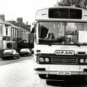 Bus No.24 waiting to depart from South Hylton on the last day of service, in 1995, with driver Jim Rowlands at the wheel.