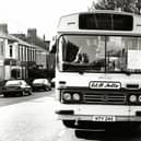 Bus No.24 waiting to depart from South Hylton on the last day of service, in 1995, with driver Jim Rowlands at the wheel.