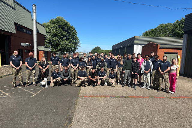Schak has visited Newcastle's Military Preparation College visit as part of their Armed Forces Week celebrations.