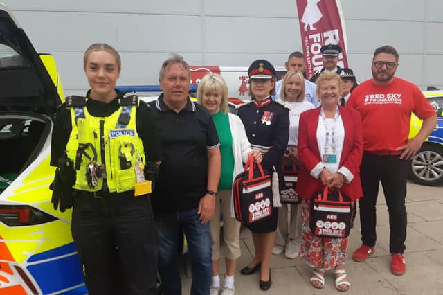 The money to purchase 154 defibrillators was donated to Northumbria Police.