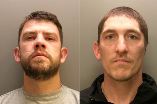 Shocking CCTV footage has captured the moment a man tears a pub-goer's ear off with his teeth during a vicious bar brawl. Connor (left) and Hewer (right)