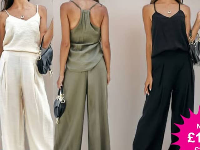 This strappy top & wide pants co-ord set is the perfect outfit for the heatwave