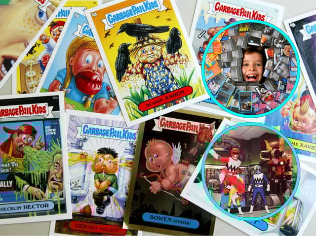 These were among the most popular trading cards and stickers of the 80s and 90s, some of which are hugely collectable today, selling for thousands of pounds