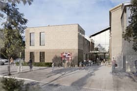An artist's impression of how redeveloped Customs House in South Shields could look (Entrance)