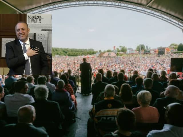 Dr Husam Zomlot (inset), Palestine ambassador, has been invited to speak at the Durham Miners Gala.