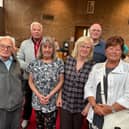 South Shields residents Selby Armstrong, Tom Atkinson, Viv Cook, Linda Tremlett, John Riley, and Joyce Whelan, who are angry about cuts to the 12 bus
