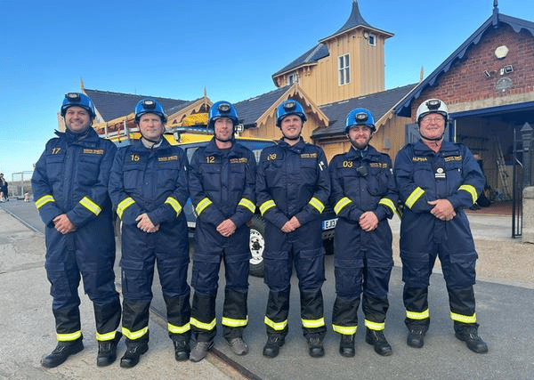 Members of South Shields Volunteer Life Brigade ready for action in their new kit.