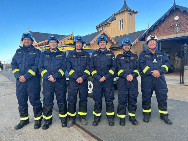 Members of South Shields Volunteer Life Brigade ready for action in their new kit.