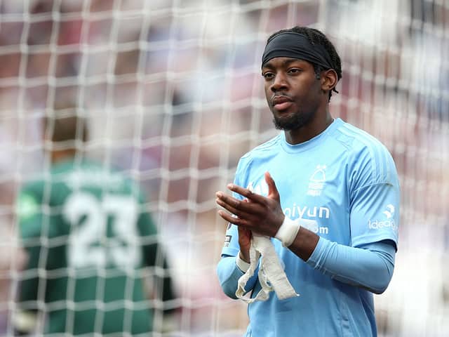 Anthony Elanga of Nottingham Forest acknowledges the fans as he is substituted off during the Premier League match between West Ham United FC and Nottingham Forest FC at London Stadium on May 18, 2025 in London, England. 