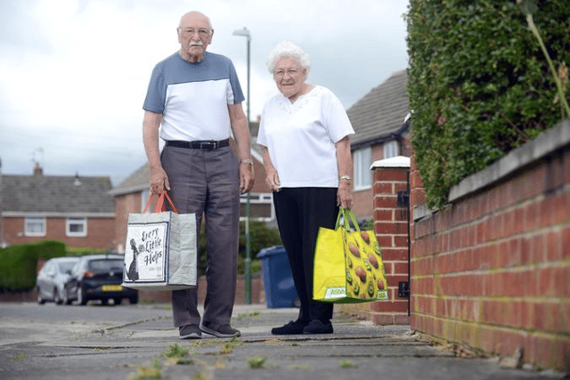 Windsor Drive residents Vernon and Murial Orr are unhappy and concerned over the poor quality of the pavements and road surfaces.