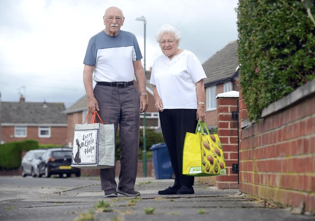 Windsor Drive residents Vernon and Murial Orr are unhappy and concerned over the poor quality of the pavements and road surfaces.