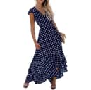 This Women’s Boho Maxi Wrap Dress is the only dress you will need for summer - now on sale