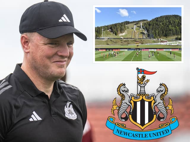 Newcastle United head coach Eddie Howe is back working with his players this week. 