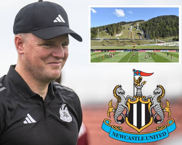 Newcastle United head coach Eddie Howe is back working with his players this week. 