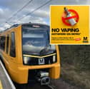Vaping has now been banned on all Metro trains and stations.