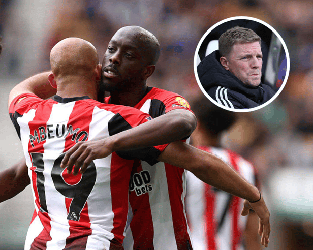Brentford's Yoane Wissa has been linked with a move to Newcastle United this summer.