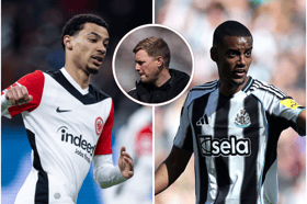 Hugo Ekitike, Eddie Howe and Alexander Isak