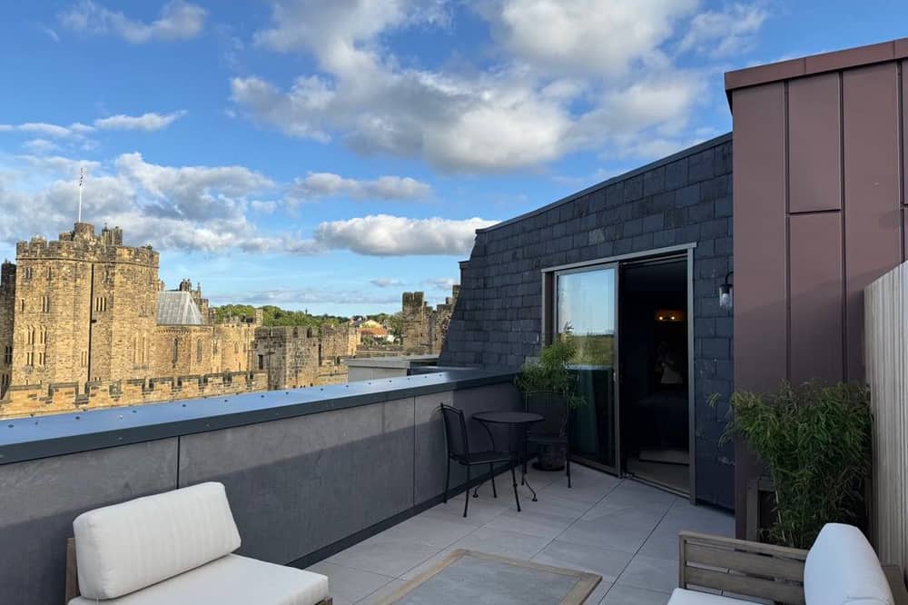 The view from one of the hotel's 14 suites