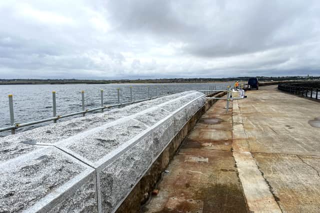 The final phase of restoration work to the South Pier, in South Shields, is underway.