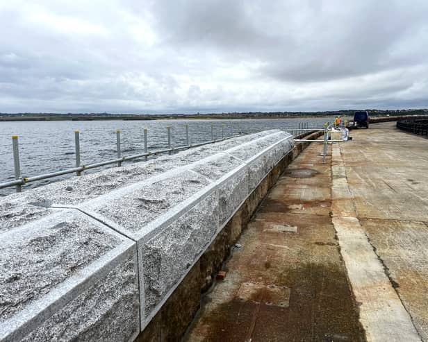 The final phase of restoration work to the South Pier, in South Shields, is underway.