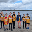 Isla Robertson, her two cousins, Arthur and Alexander, and her friends Harriet, Phoebe, Oliver, Joseph and Freddie, all took part in a sponsored walk on Saturday, August 2.