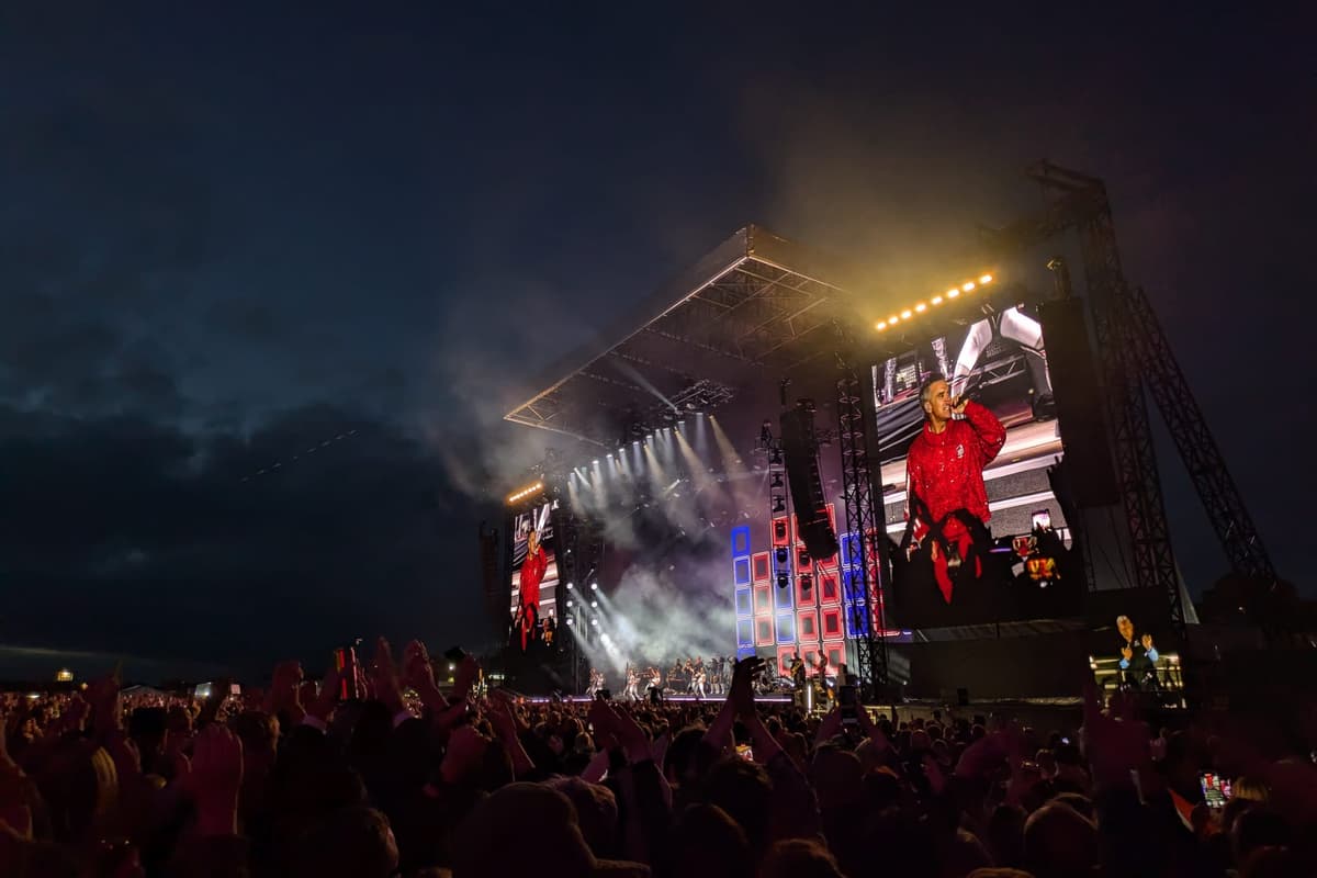 I saw Robbie Williams at the North East's newest music festival ...