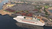 A CGI of how the £150million green terminal could look.
