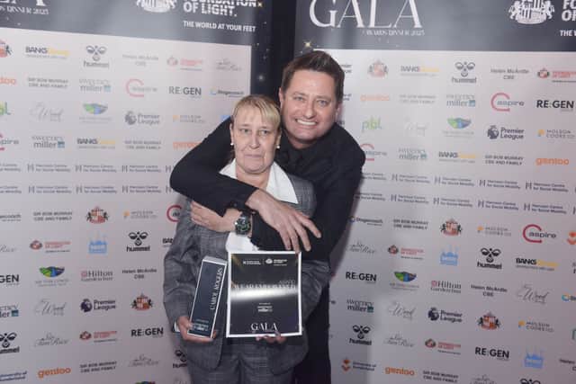 Carol Rogers and George Clarke.