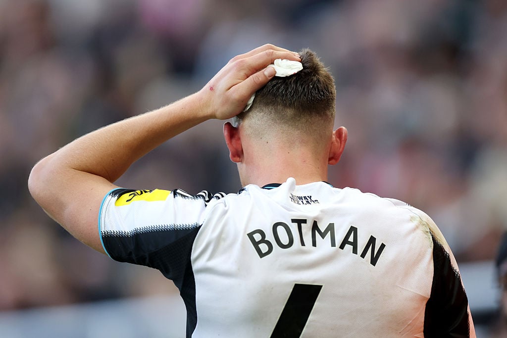 Newcastle United issue official Sven Botman injury update after defender forced off v Fulham