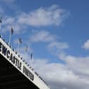 General view inside the stadium during the pre-season friendly match between Newcastle United and Atletico Madrid at St James' Park on August 09, 2025 in Newcastle upon Tyne, England. (Photo by George Wood/Getty Images)