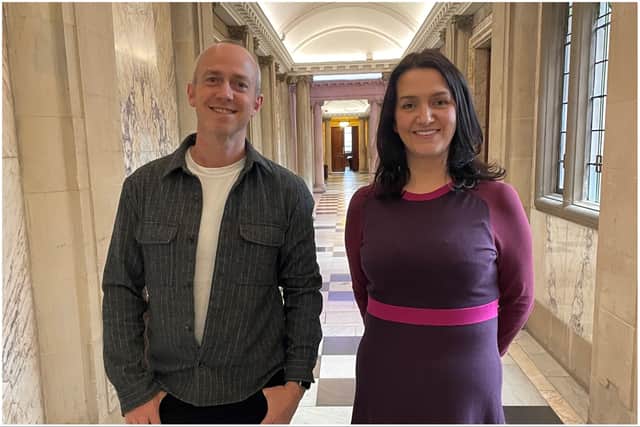 Cllr Rachael Taylor and Cllr David Francis at South Shields Town Hall