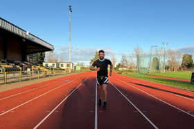 Joe Larkin, from South Shields, has completed a 30-hour straight run around Jarrow's Monkton Stadium track.