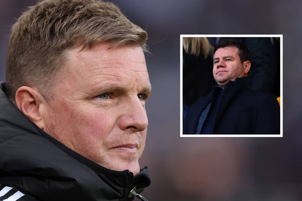 Eddie Howe and Ross Wilson.