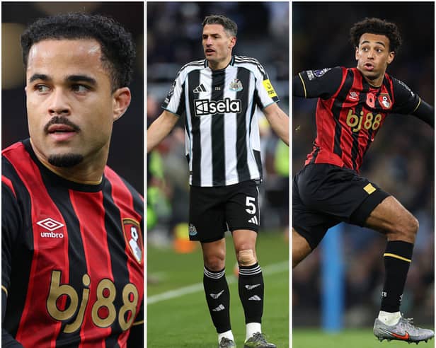 Justin Kluivert, Fabian Schar and Tyler Adams will all miss Newcastle United v Bournemouth at the weekend.