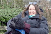 Former mental health nurse Jane Wheatley with Rocco.