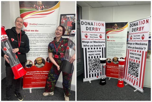 The Donation Derby team will be out and about at shopping centres and businesses across Sunderland and Newcastle