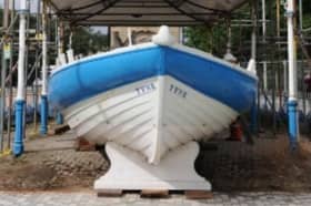 The Tyne lifeboat at the Wouldhave Memorial, Ocean Road, in a Shields Gazette photo from 2013.