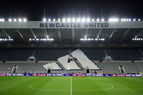 Adidas logo at St James’ Park. 