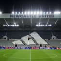 Adidas logo at St James’ Park. 