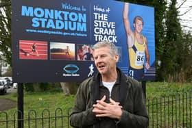 The running track at Monkton Stadium has been renamed in honour of Steve Cram.