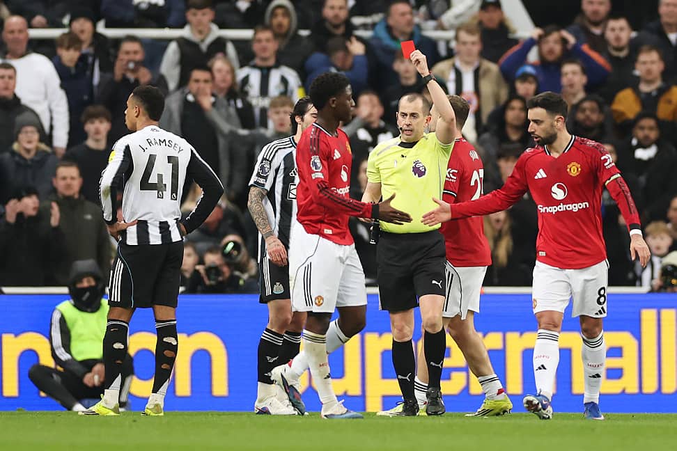 Jacob Ramsey’s red card against Manchester United has been scrutinised by the Premier League’s Key Match Incidents Panel.
