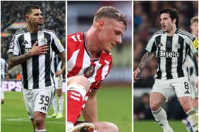 Bruno Guimaraes will miss Newcastle United's clash with Sunderland at St James' Park. Dan Ballard and Sandro Tonali are doubts to feature.