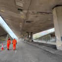 The closed A167 Gateshead Highway Flyover, where demolition work started in April 2026
