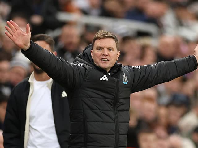 Newcastle United head coach Eddie Howe