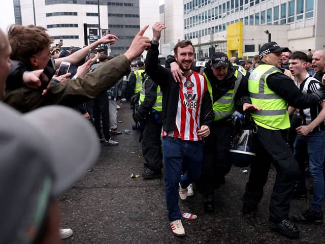 Sunderland fans at St James's Park before, during and after the Black Cats' 2-1 win over Newcastle United in the Premier League.